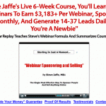 Steve Jaffe – Webinar Selling And Sponsoring Coaching Course